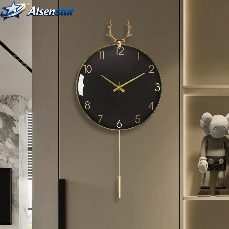 Resin Art Wall Clock - Relógio de Parede Nórdico de Luxo