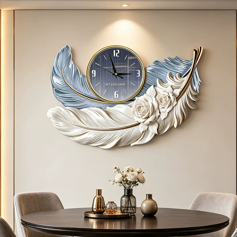 Resin Art Wall Clock - Relógio de Parede de Luxo com