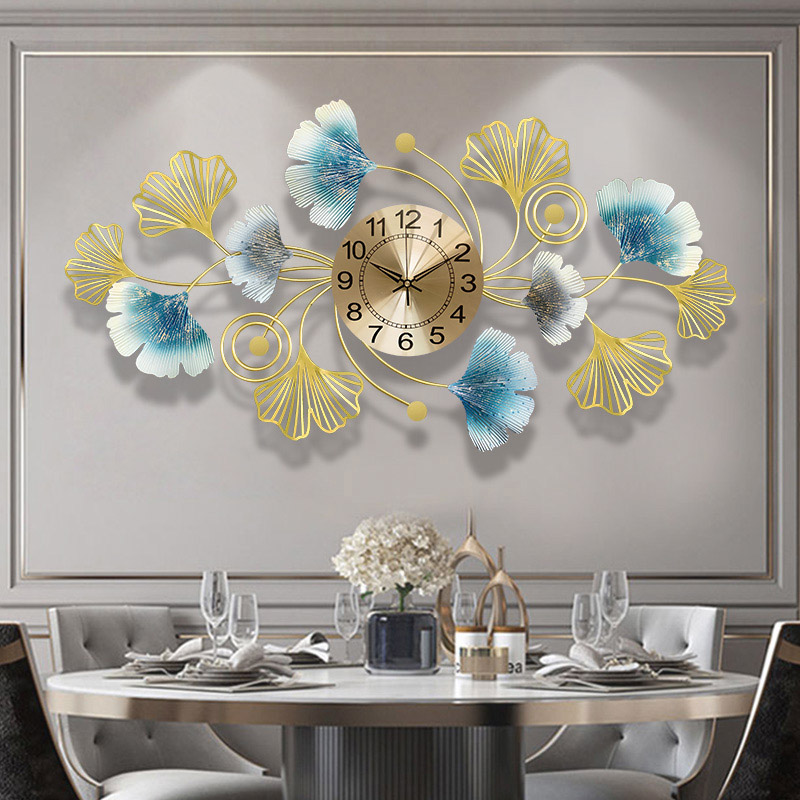 Resin Art Wall Clock - Simples Criativo Metal Relógio De Parede,