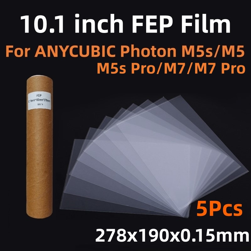 Resin Art Pro - 5 Peças de Filme FEP 10.1
