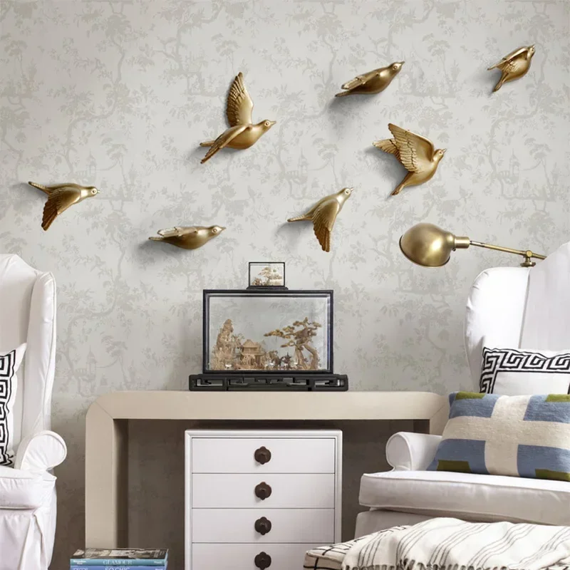 Background Resin Art - Resina europeia pássaros parede pendurado pombo