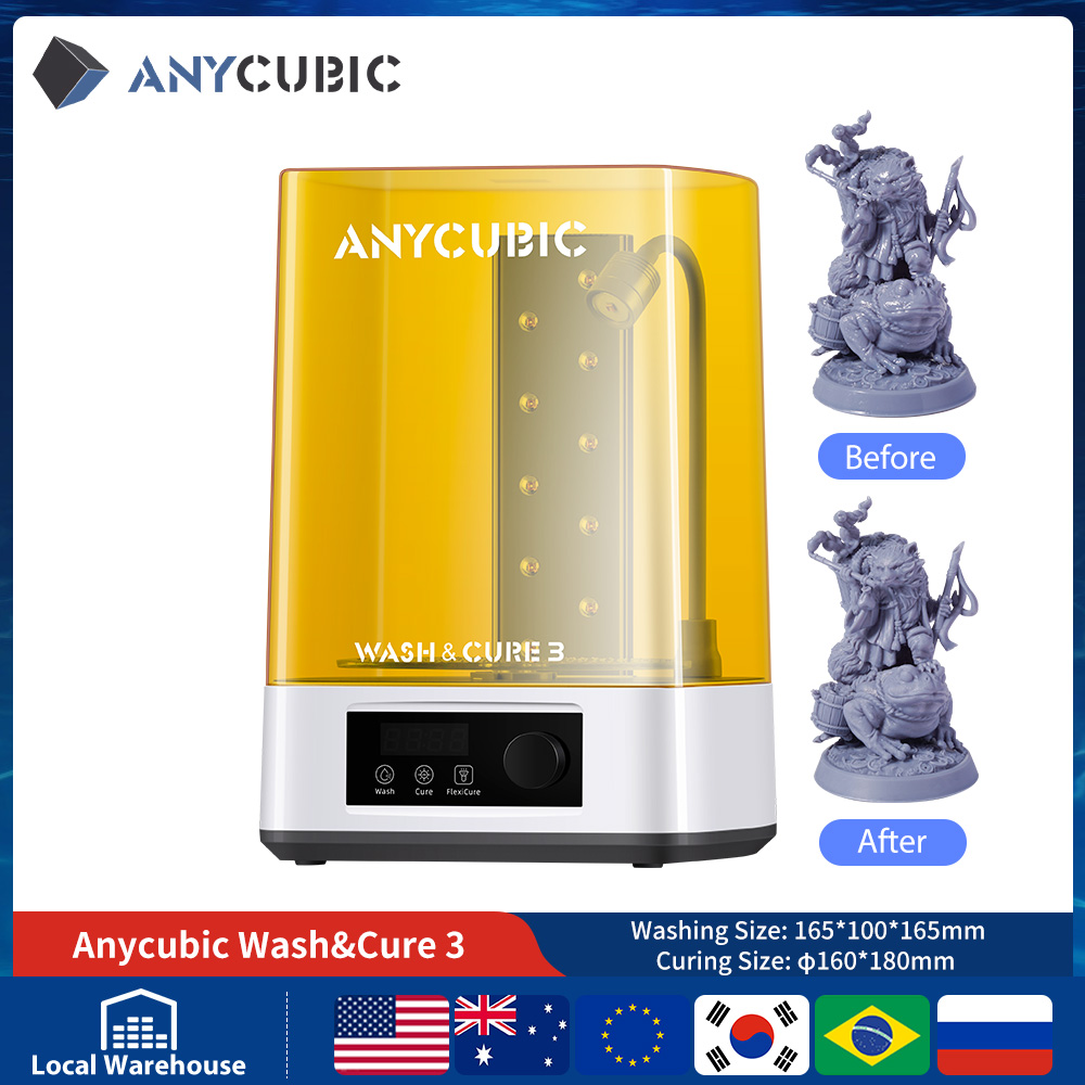 Resin Art Machine - Anycúbico lavagem & cura 3 máquina