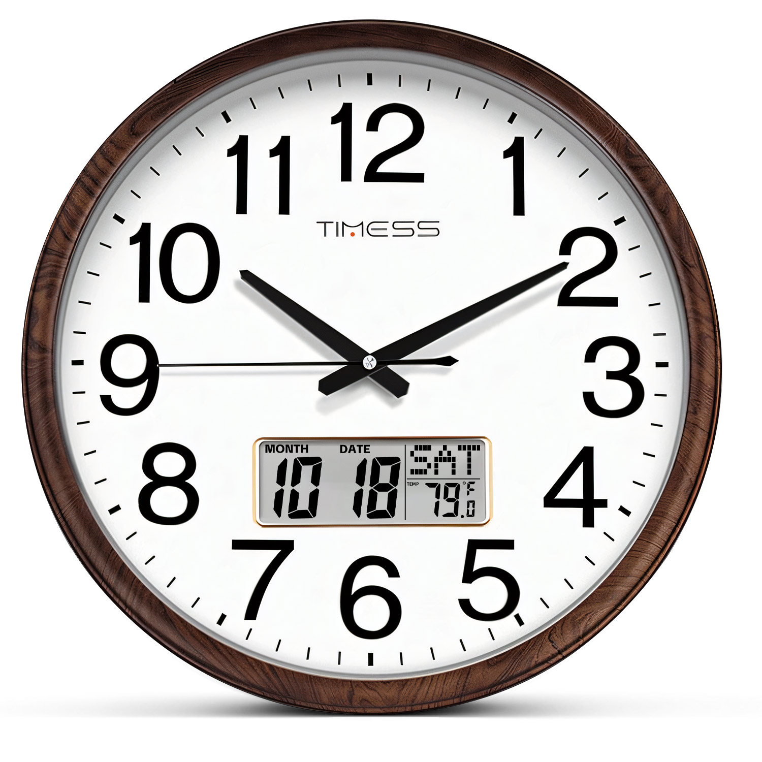 Resin Art Wall Clock - Relógio de Parede de Madeira de