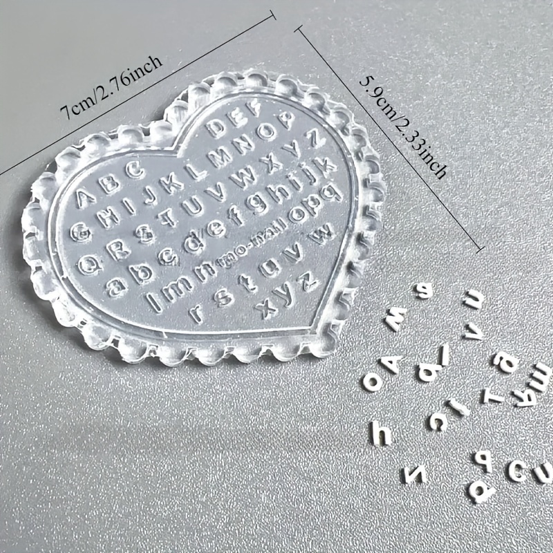 Resin Art Templates Free - 1 unidade de Molde de Letras