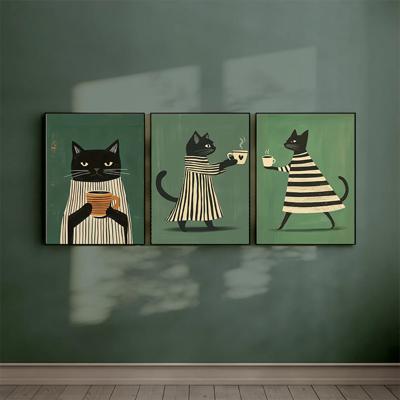 Background Resin Art - Conjunto de Arte de Parede com