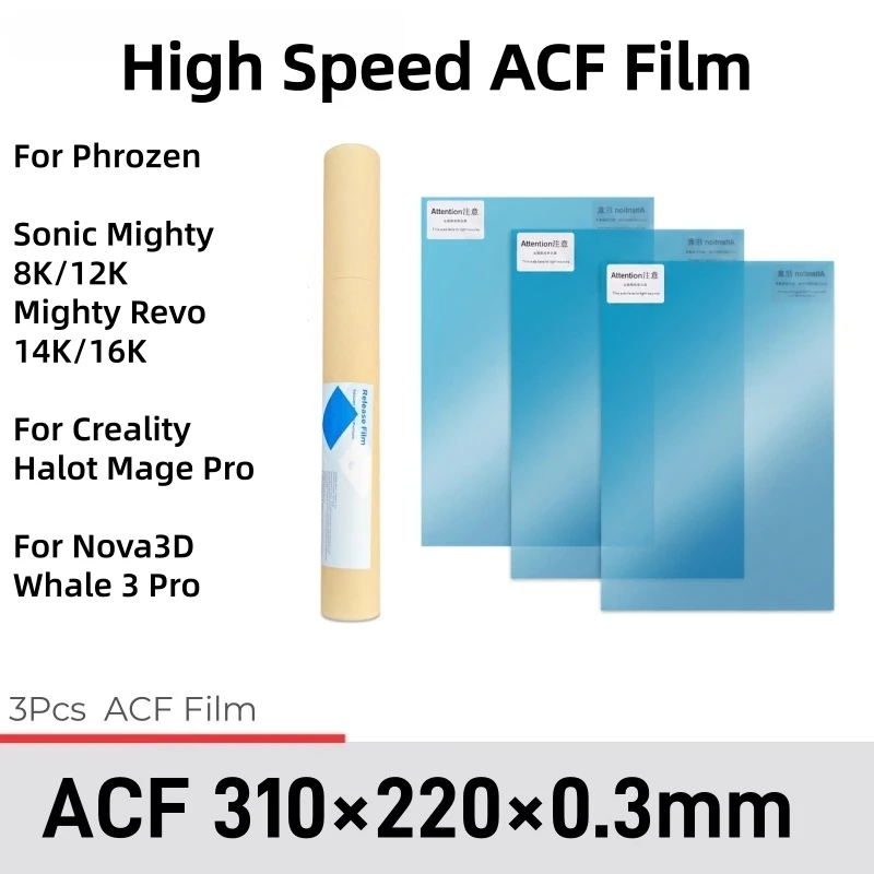 Resin Art Pro - 3 Peças de Filme ACF 220x310mm