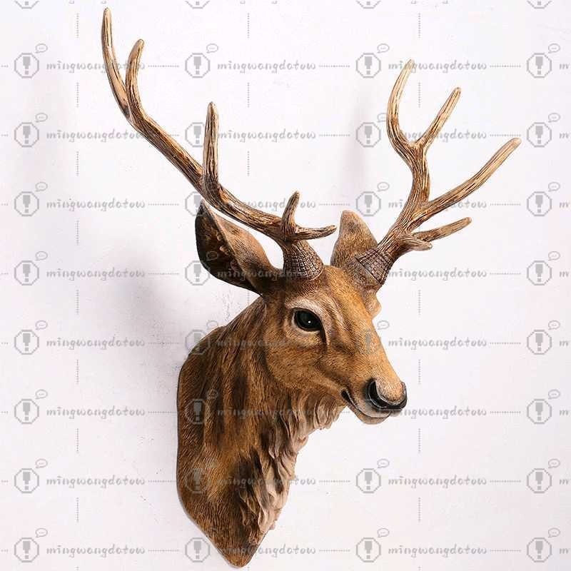 Resin Art Handmade - Cabeça de Veado Falsa de 17