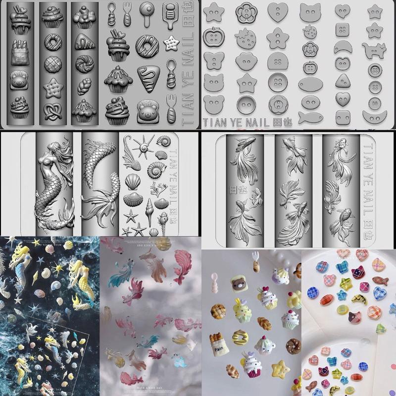 Resin Art Templates Free - Molde de Silicone 3D Macio para