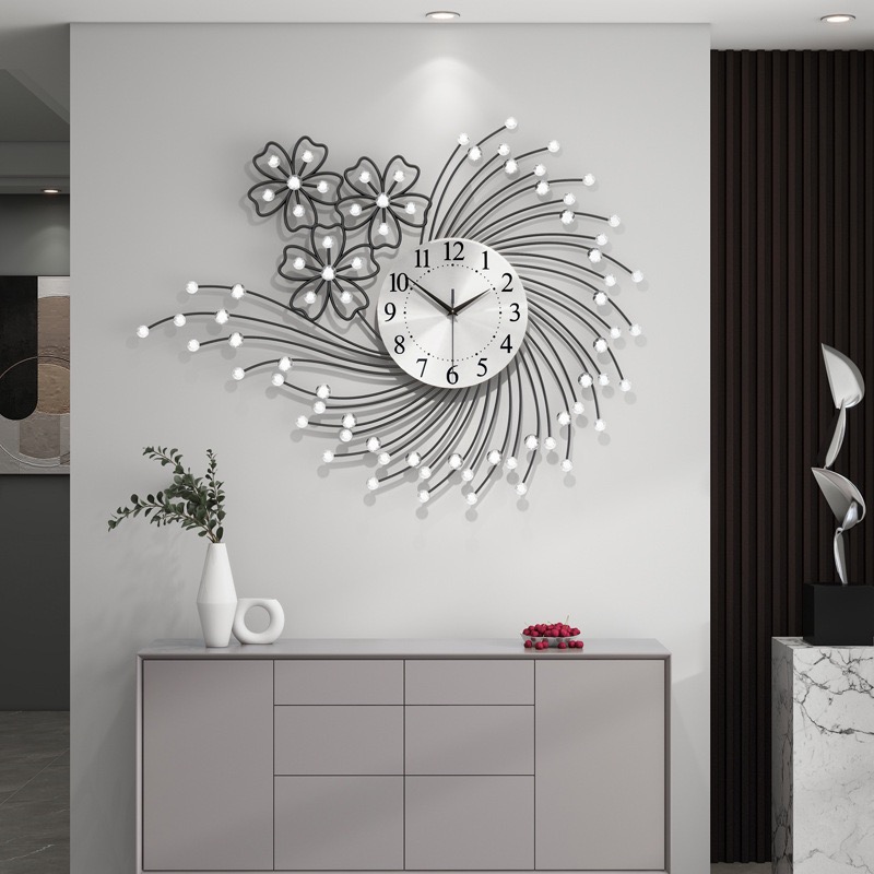Resin Art Wall Clock - Relógio de parede de luxo sala