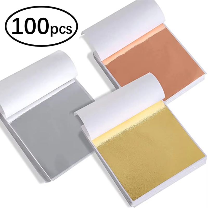Resin Art For Anniversary Gift - 100 Folhas de Imitação de Ouro,