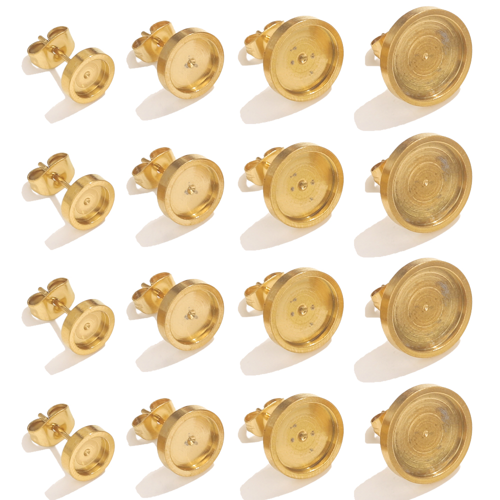 Resin Art Diy Kit - 10 pçs de aço inoxidável ouro