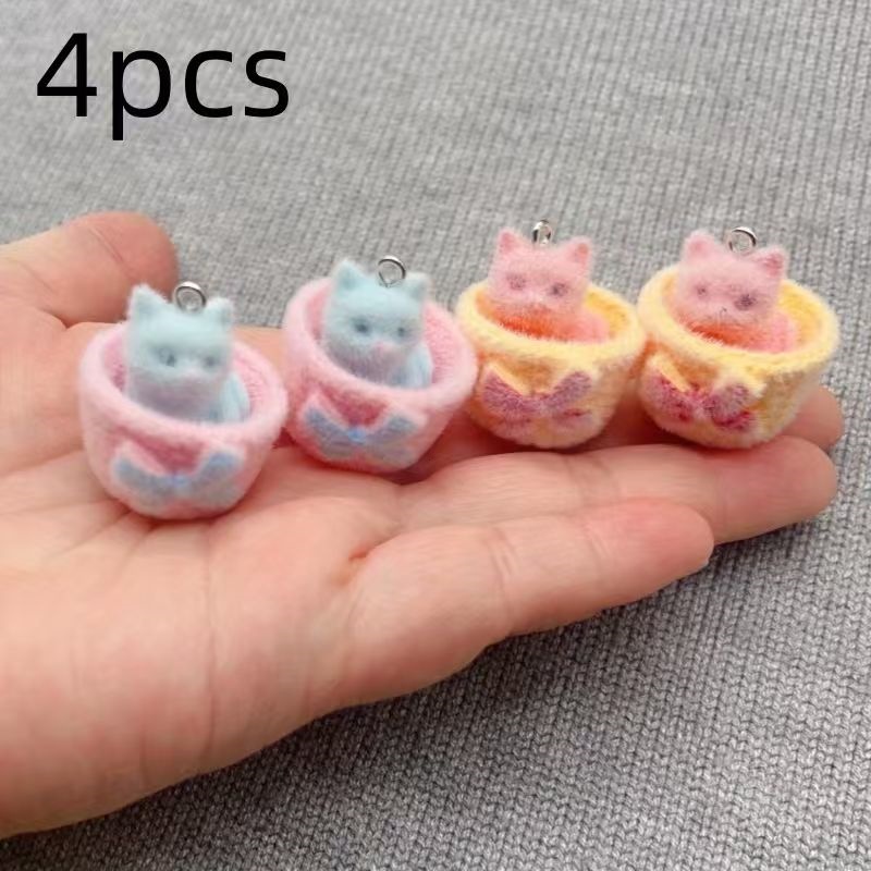 4 peças de pingente de gato em - Resin Art Diy Kit avaliação e preço