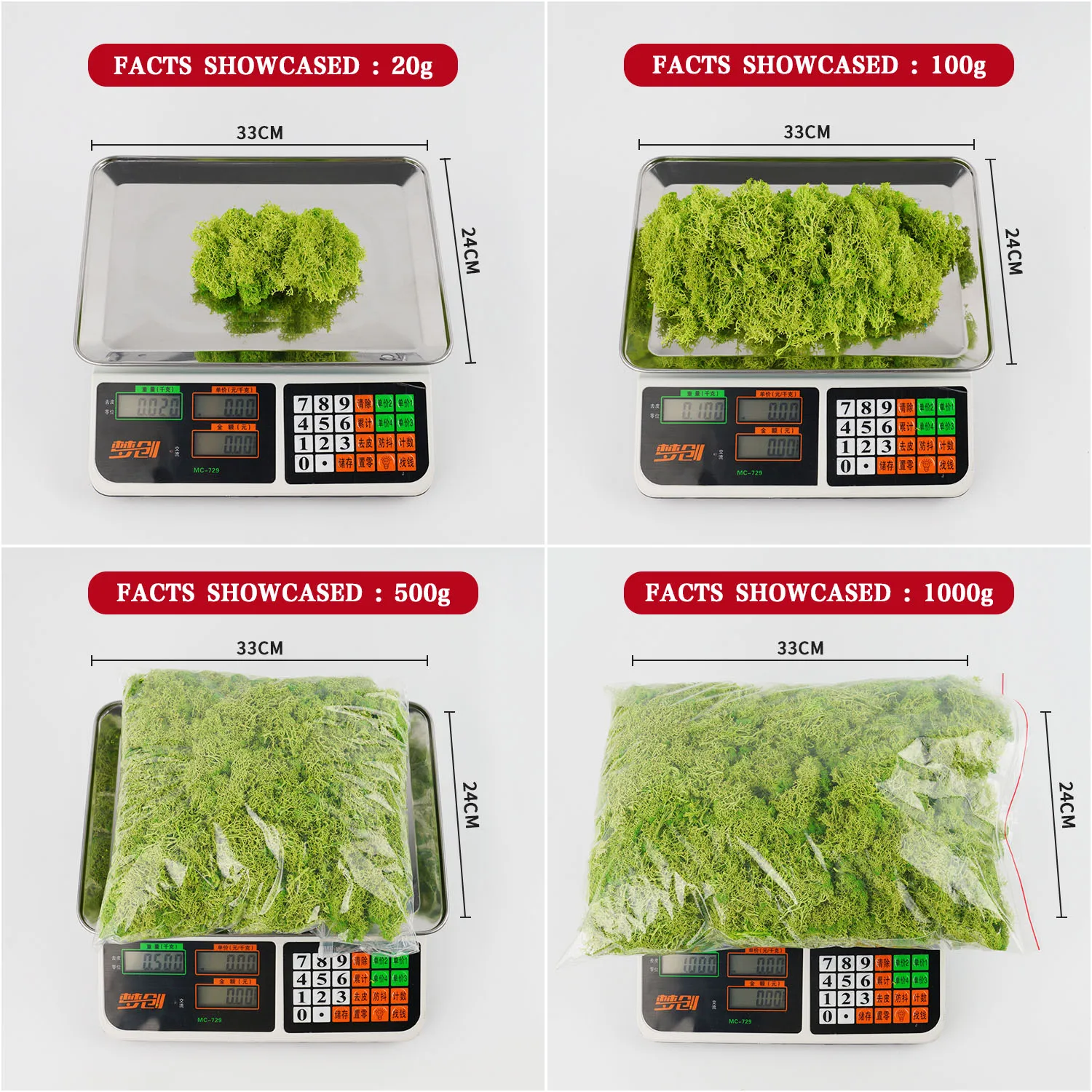 20-200g plantas verdes artific - Resin Art Handmade avaliação e preço