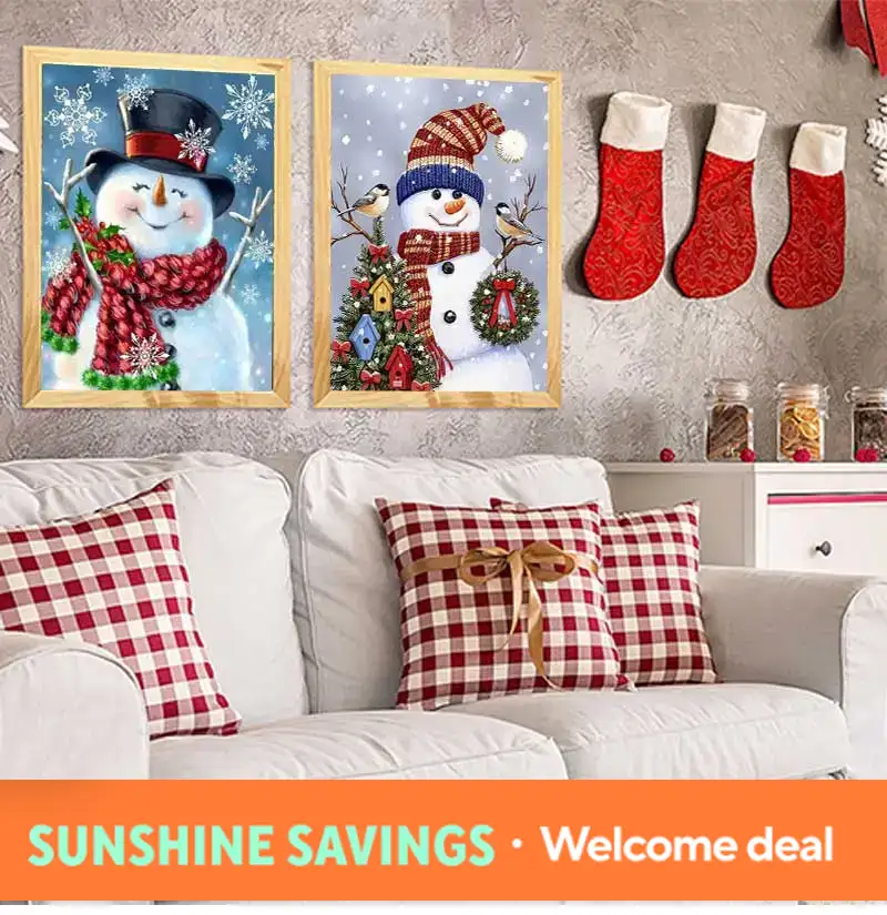 Pintura de diamante de Natal,  - Background Resin Art avaliação e preço