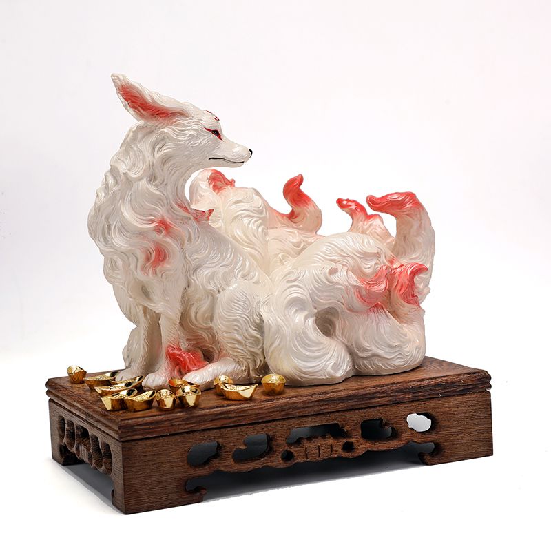 Ornamentos de Raposa de Nove C - Resin Art For Anniversary Gift avaliação e preço