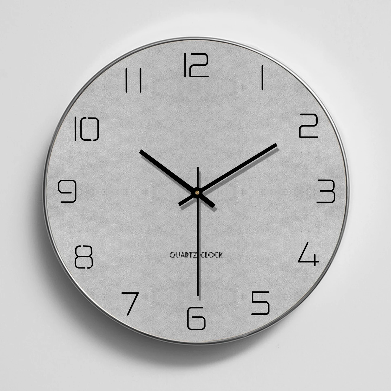 Relógio de parede redondo cinz - Resin Art Wall Clock avaliação e preço