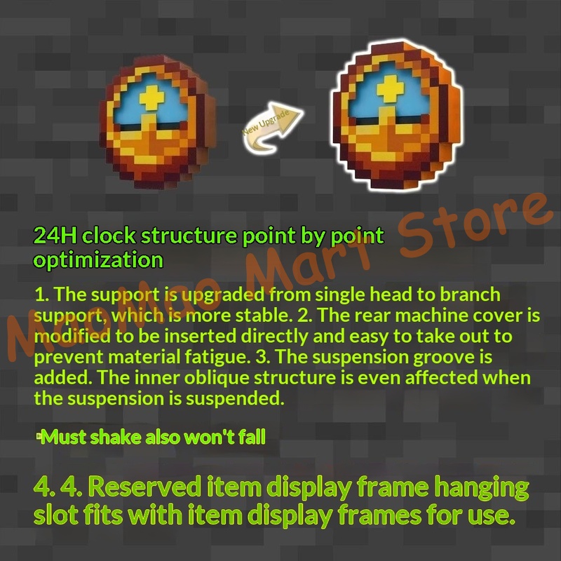Chique retro pixel art estilo  - Resin Art Wall Clock avaliação e preço