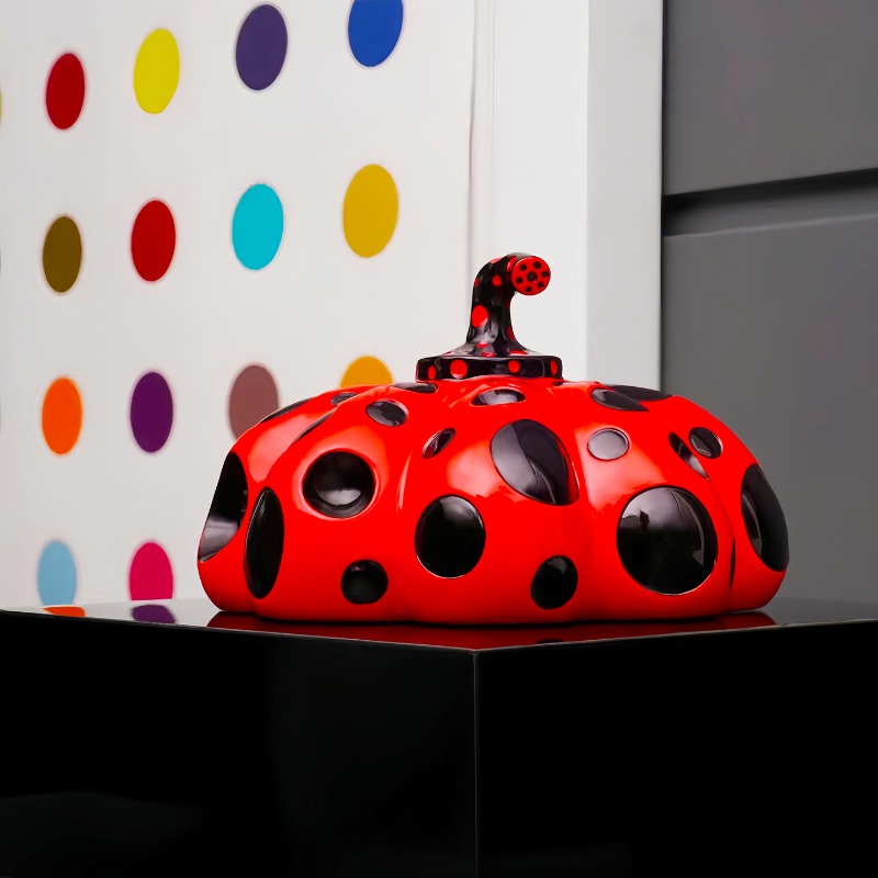 Abóbora de Bolinhas, Escultura - Background Resin Art avaliação e preço