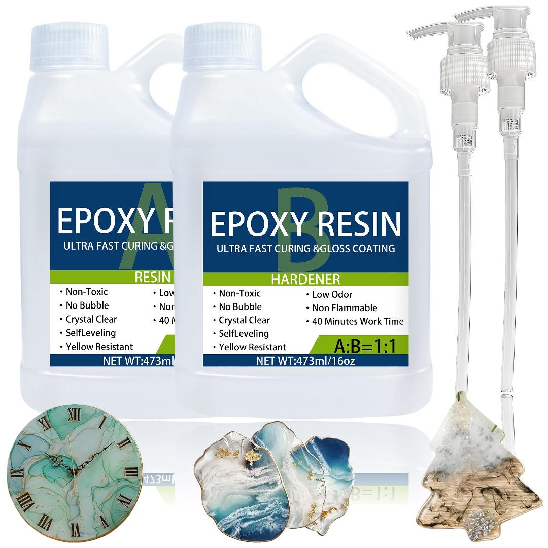 Kit de resina epóxi 32oz, fort - Resin Art Ratio avaliação e preço