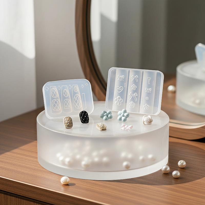 Molde de Silicone para Unhas:  - Resin Art Templates Free avaliação e preço