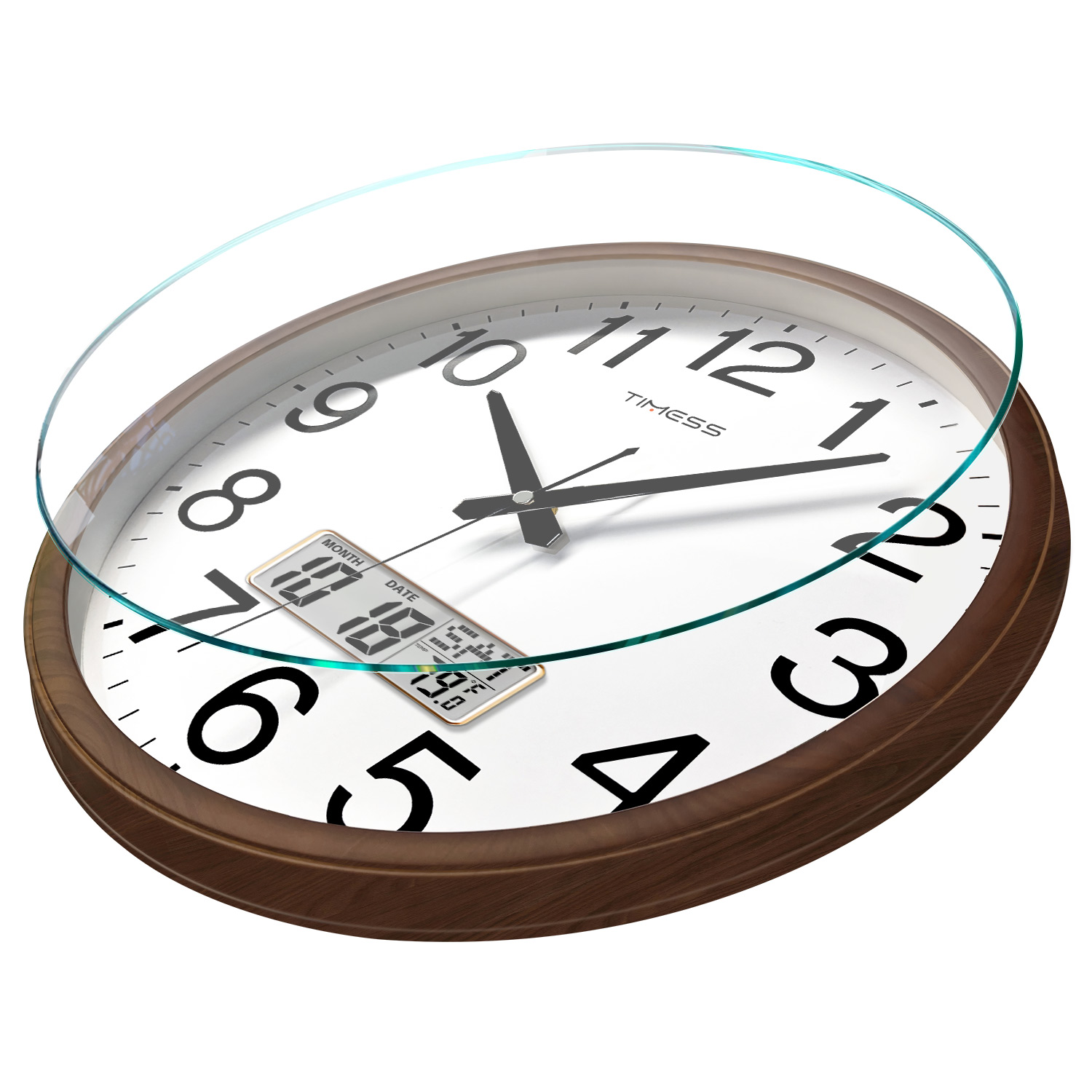 Relógio de Parede de Madeira d - Resin Art Wall Clock avaliação e preço