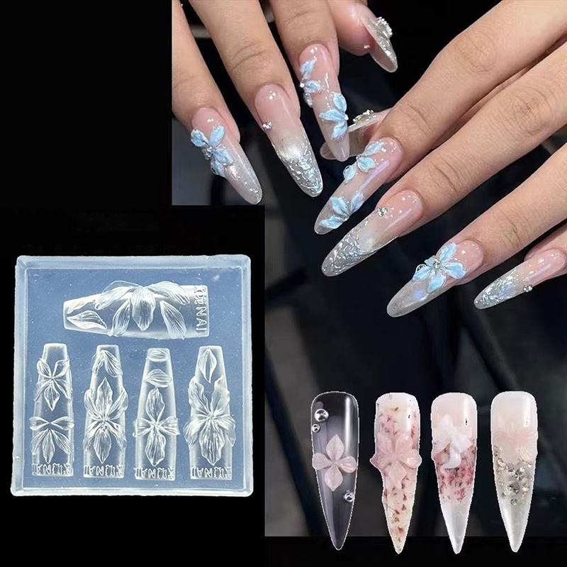 Z. Molde de Unhas 3D de Flores - Resin Art Templates Free avaliação e preço