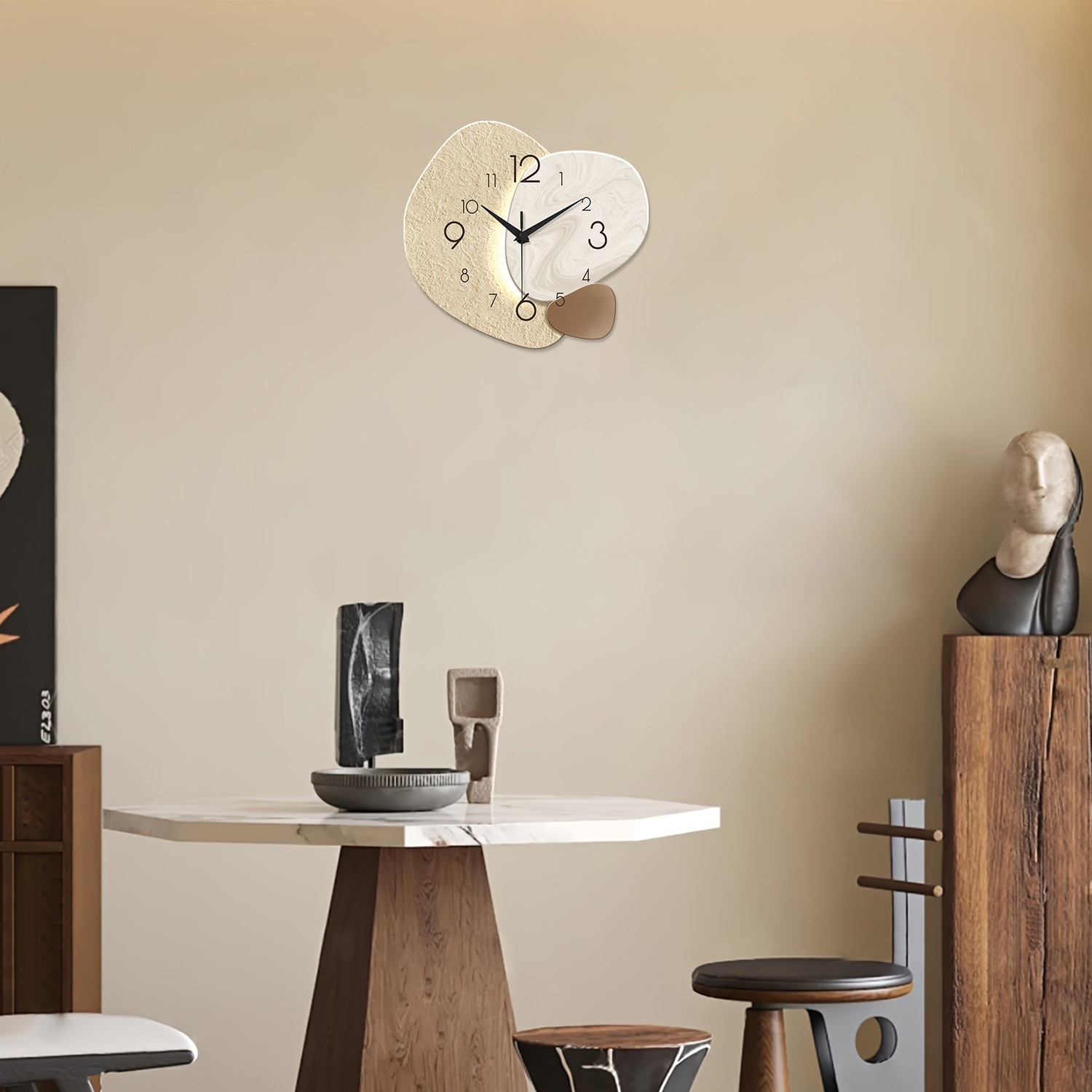 Relógio de Parede Moderno e Si - Resin Art Wall Clock avaliação e preço