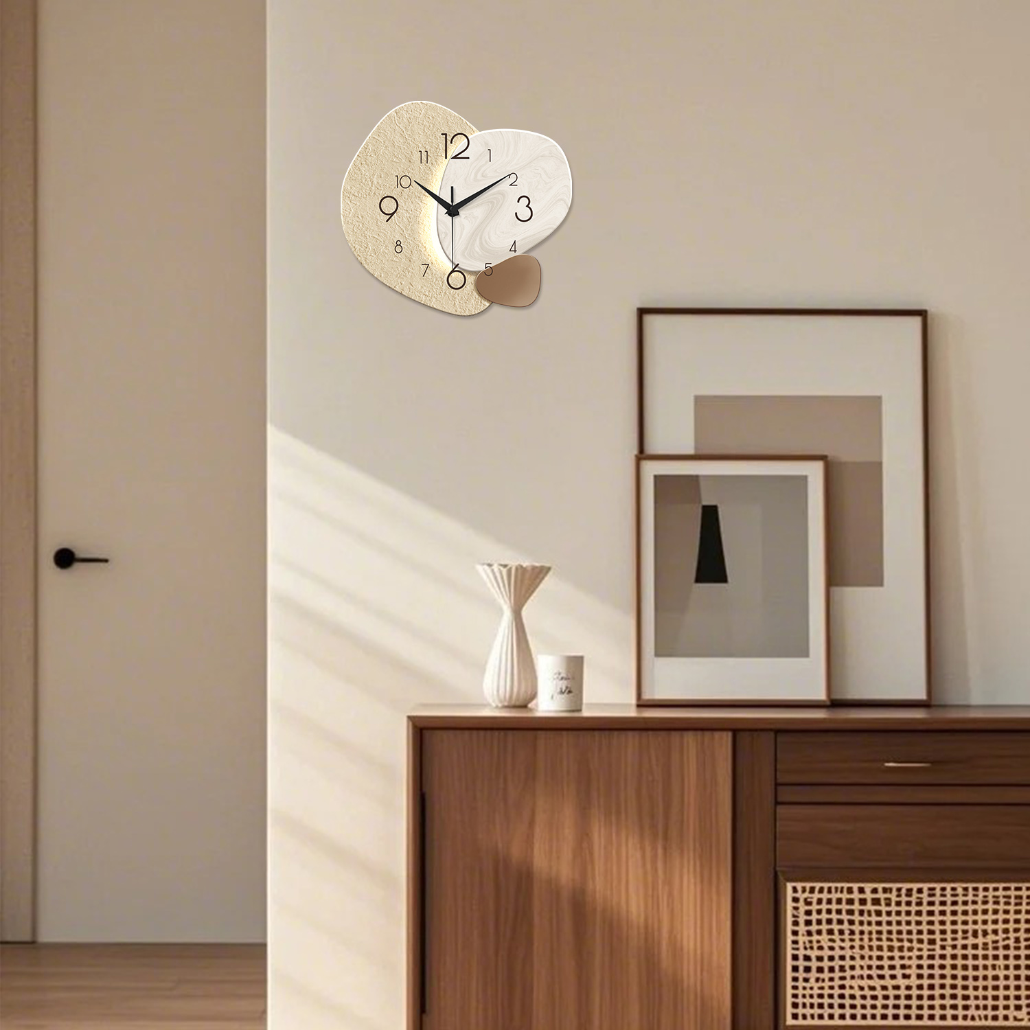 Relógio de Parede Moderno e Si - Resin Art Wall Clock avaliação e preço