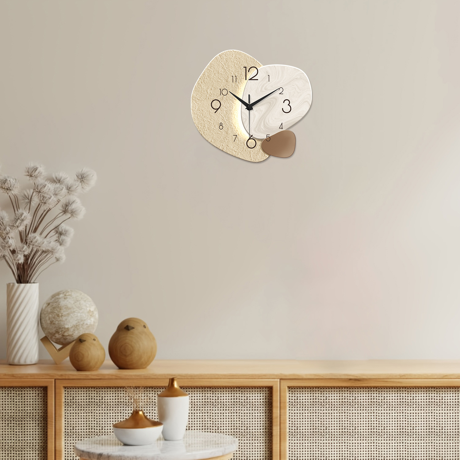 Relógio de Parede Moderno e Si - Resin Art Wall Clock avaliação e preço