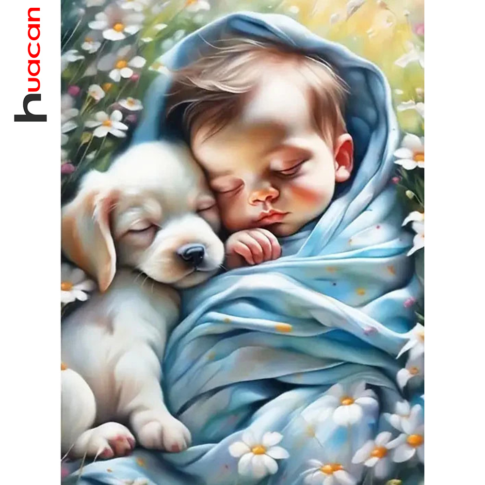 Huacan-5D DIY Pintura Diamante - Resin Art Baby avaliação e preço