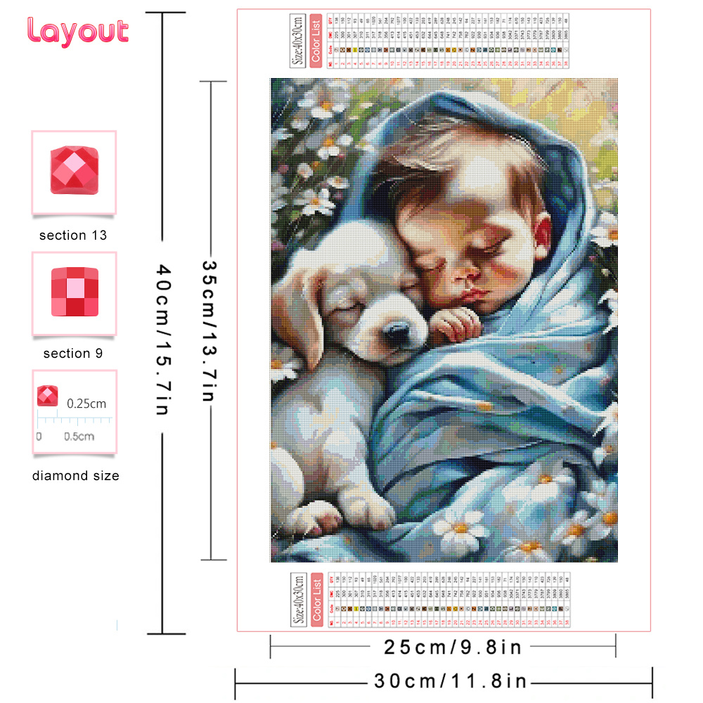 Huacan-5D DIY Pintura Diamante - Resin Art Baby avaliação e preço