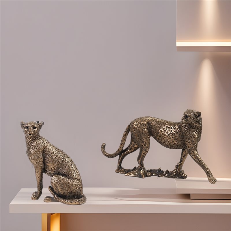 Escultura Moderna de Leopardo  - Resin Art Pro avaliação e preço