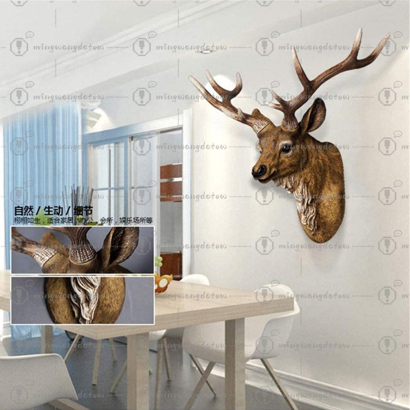 Cabeça de Veado Falsa de 17 Po - Resin Art Handmade avaliação e preço