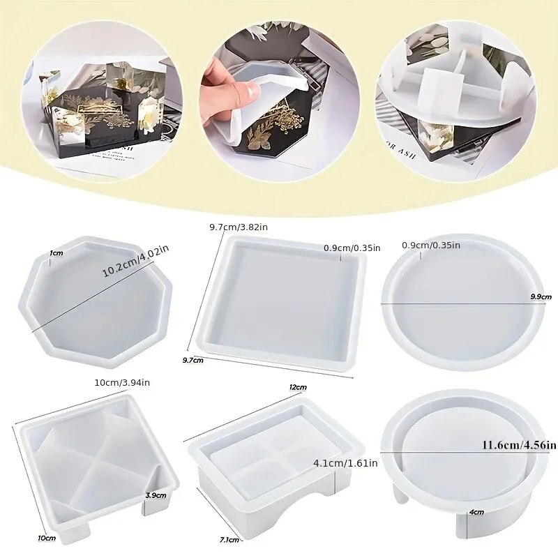 Conjunto de moldes de resina d - Resin Art Case avaliação e preço