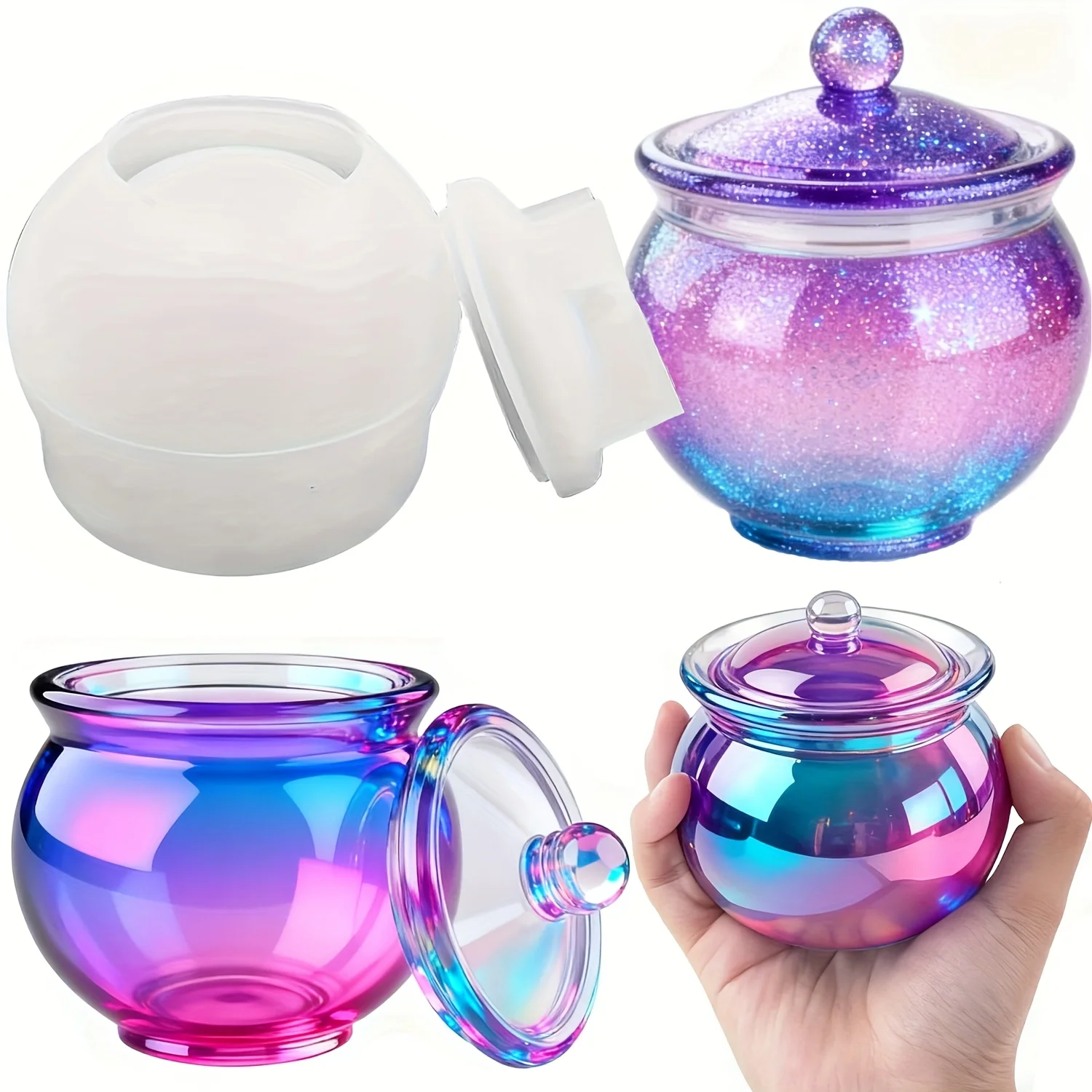 1 conjunto de moldes redondos  - Resin Art Case avaliação e preço